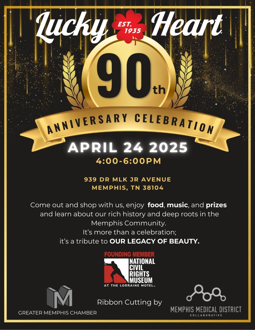 Honoring 90 Years of Legacy Beauty and Community: Join Lucky Heart Cosmetics’ Anniversary Celebration in Memphis