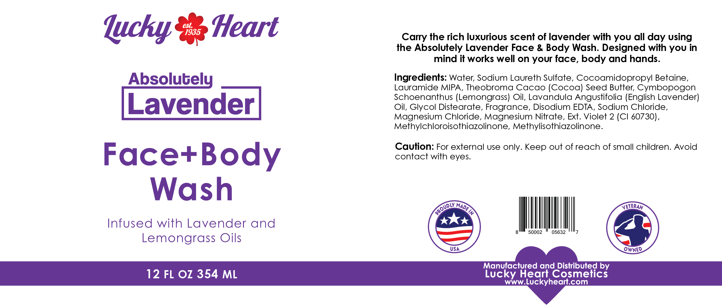Absolutely Lavender Face & Body Wash