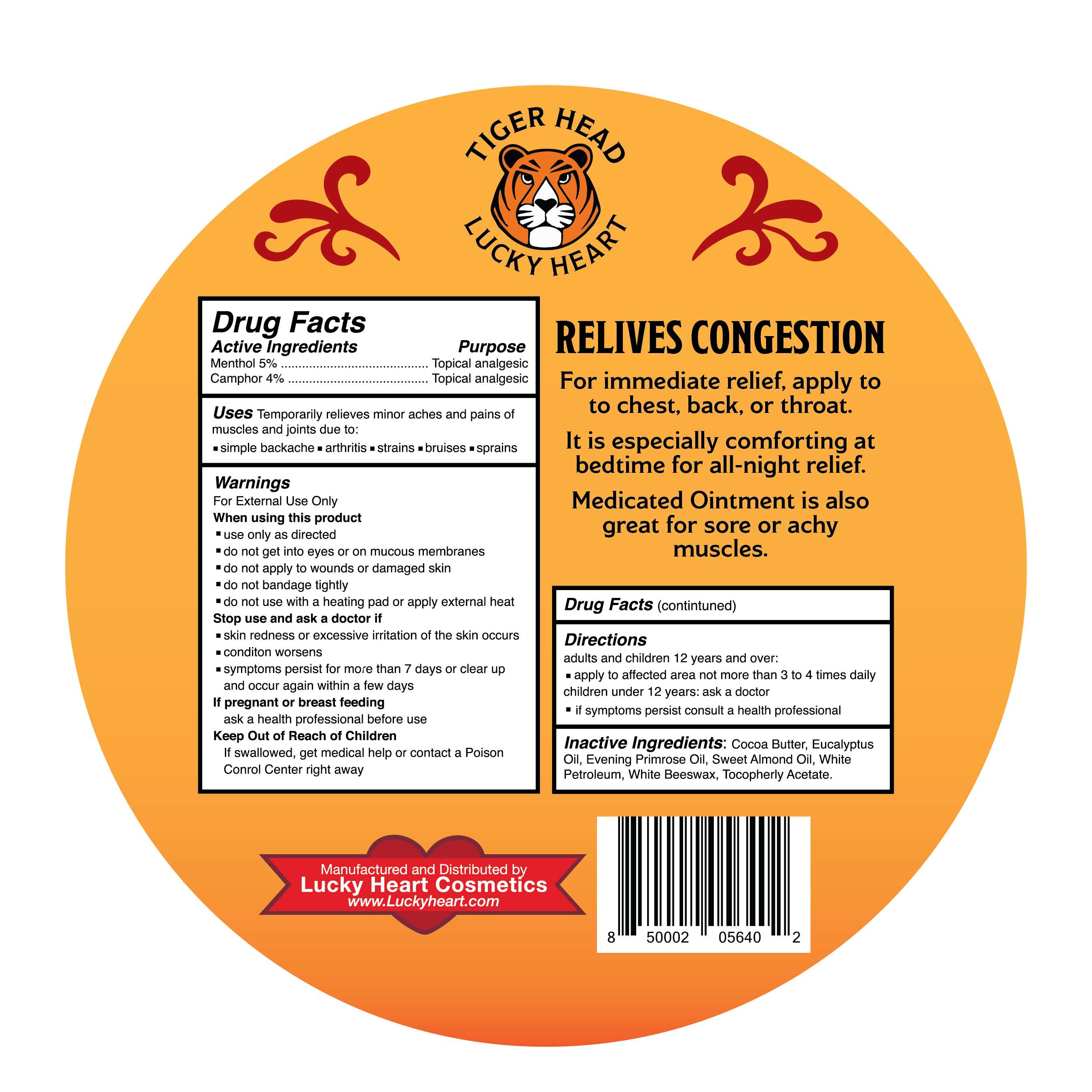 Tiger Head Medicated Ointment 3.7oz